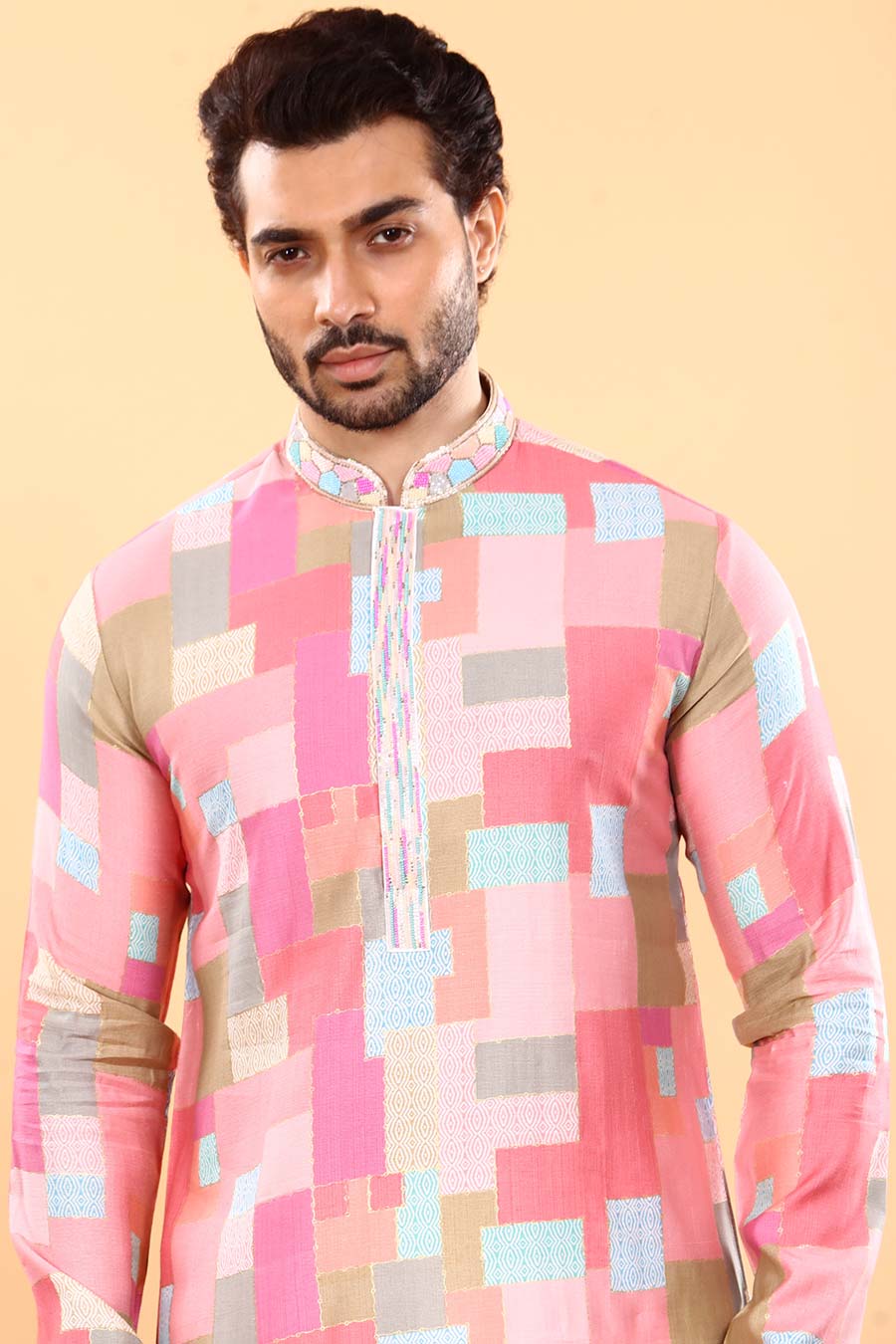 Pink Printed Allure Kurta Set