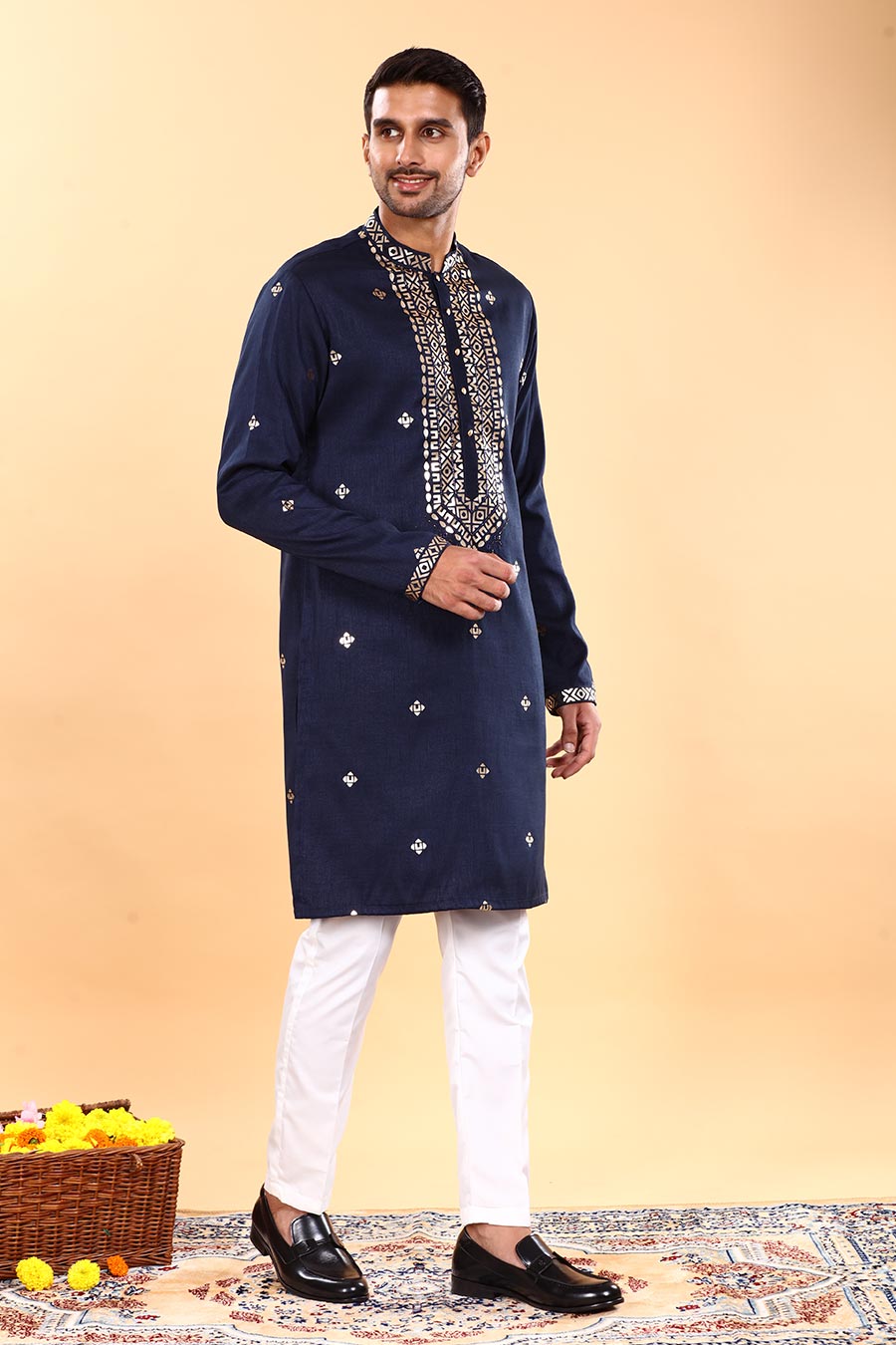 Navy Blue Mariner Kurta Set