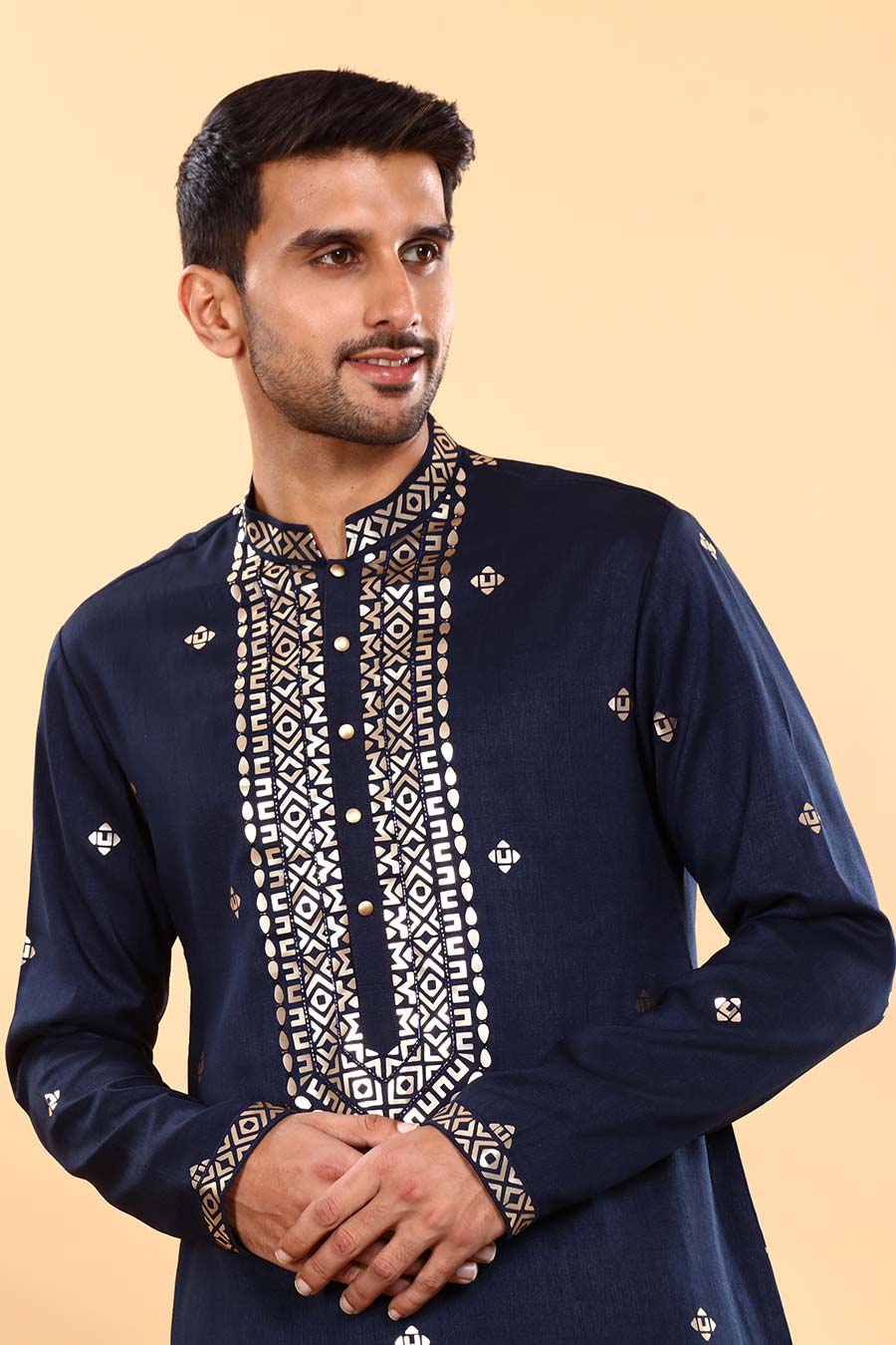 Navy Blue Mariner Kurta Set