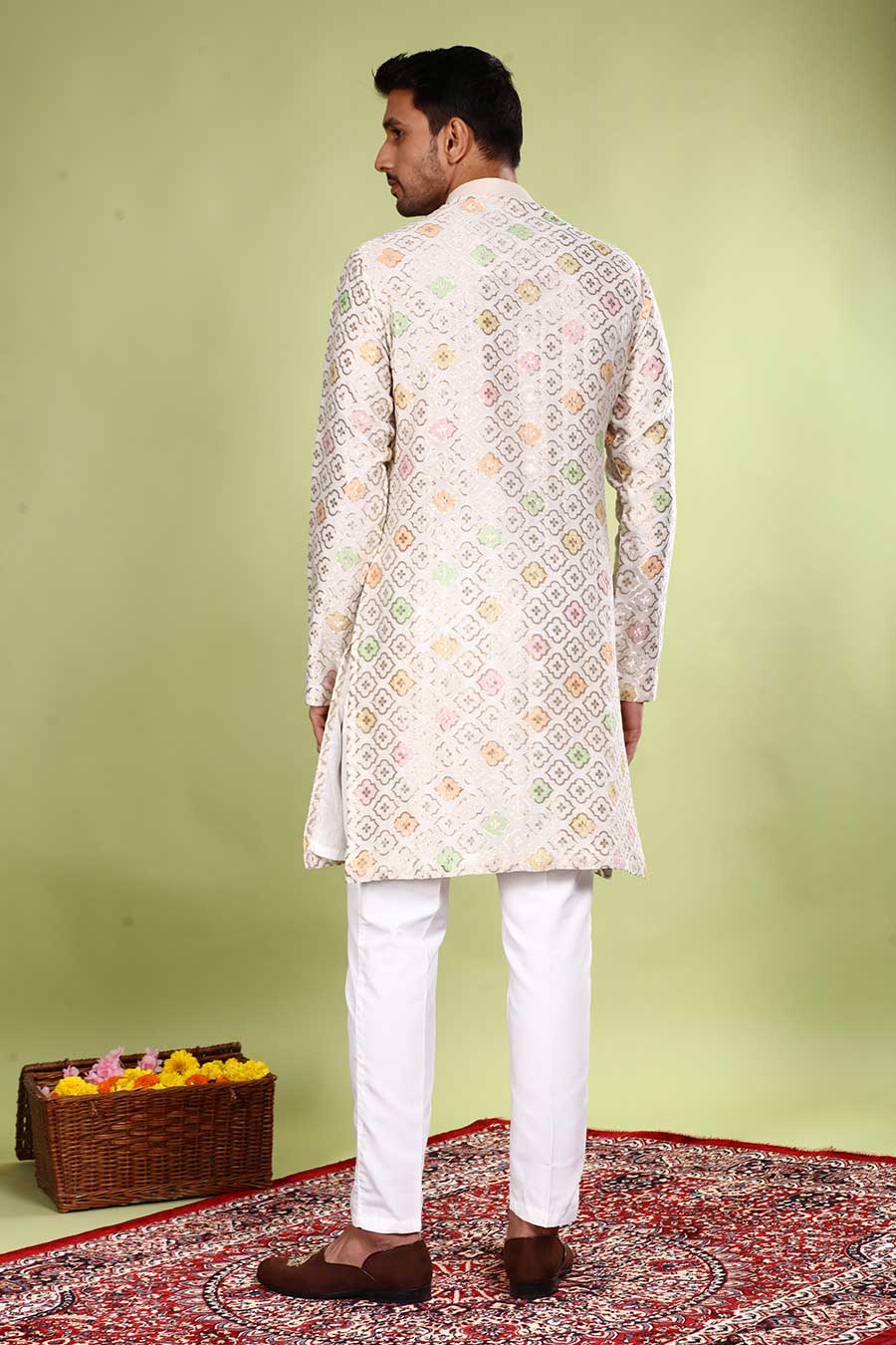 Ivory Magic Embroidered Kurta Set