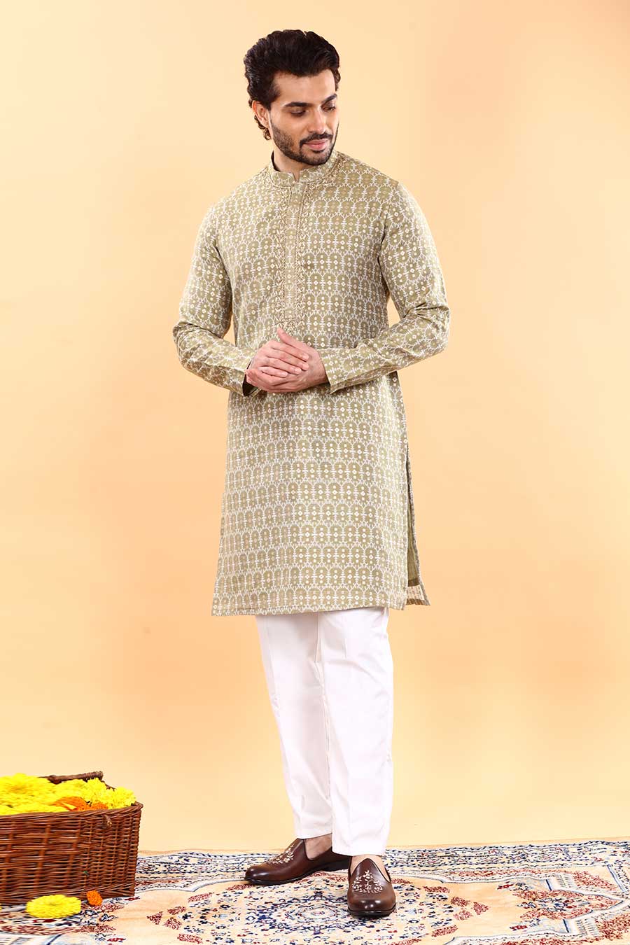 Green Zardosi Zest Kurta Set