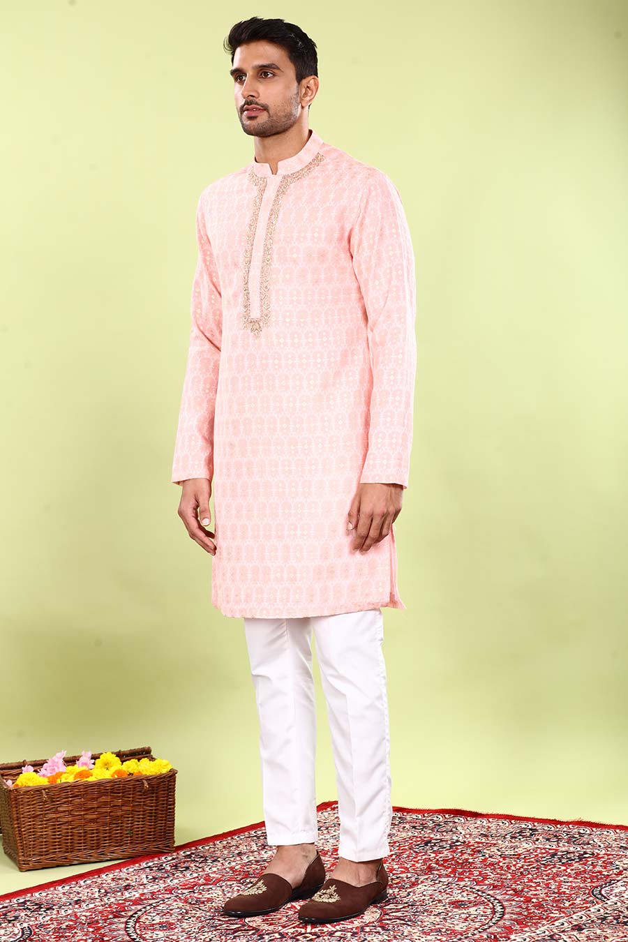 Pink Zardosi Zest Kurta Set