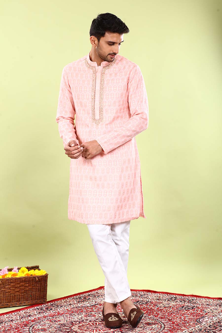 Pink Zardosi Zest Kurta Set