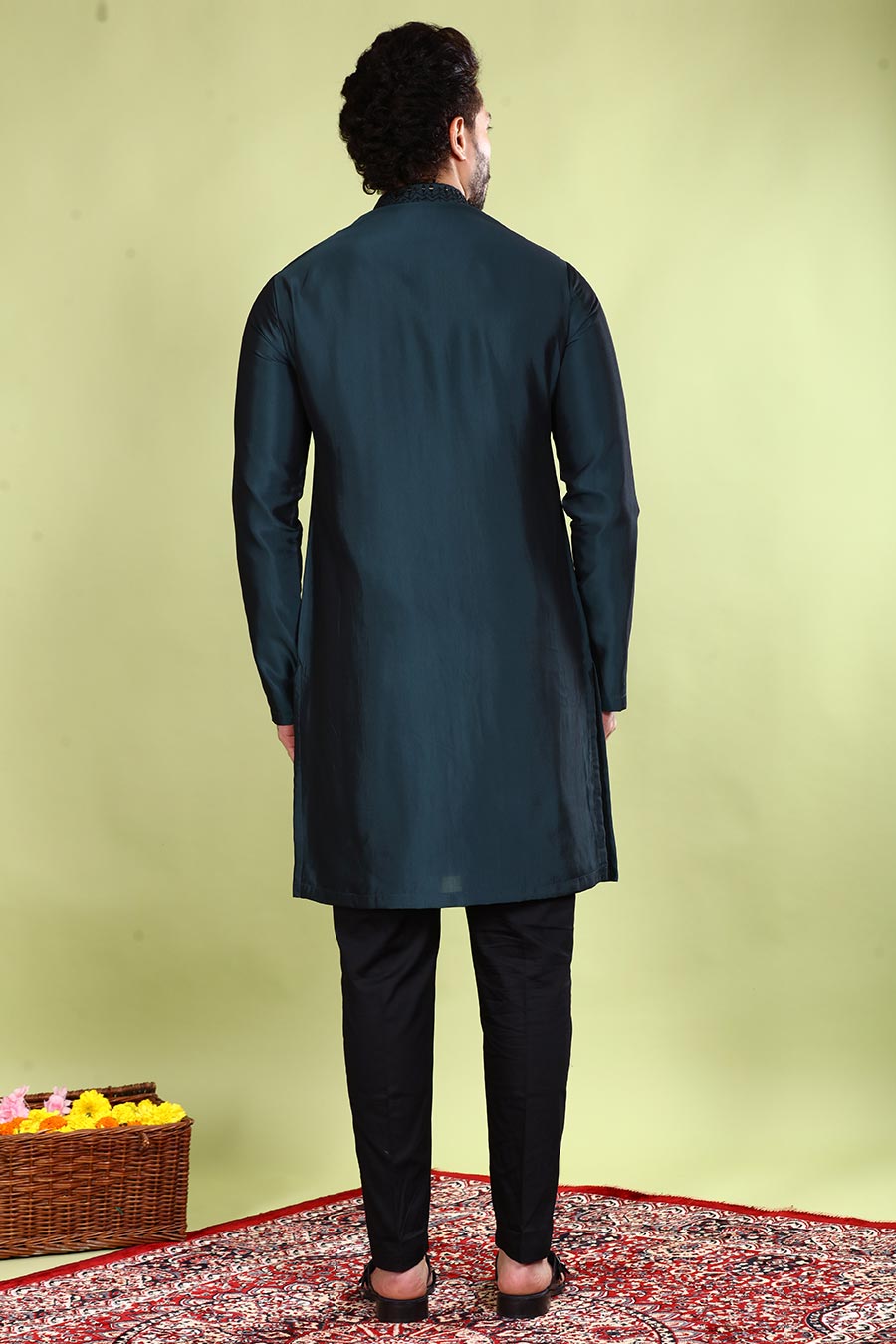 Blue Envy Embroidered Kurta Set