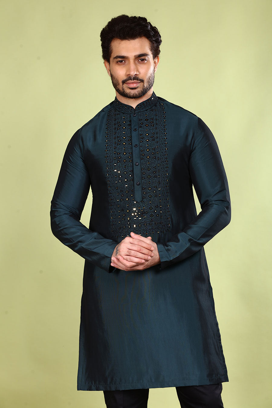 Blue Envy Embroidered Kurta Set