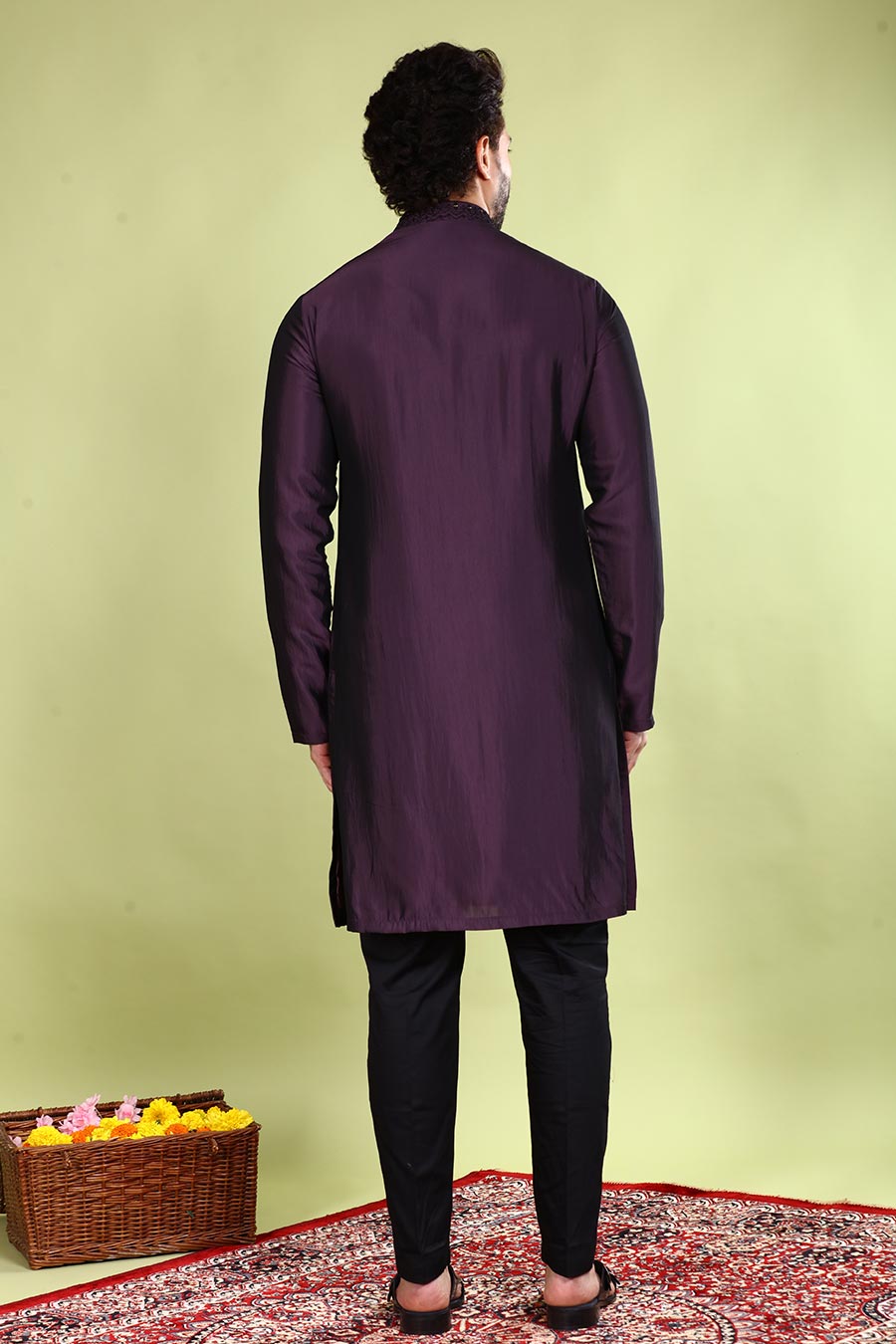 Purple Envy Embroidered Kurta Set