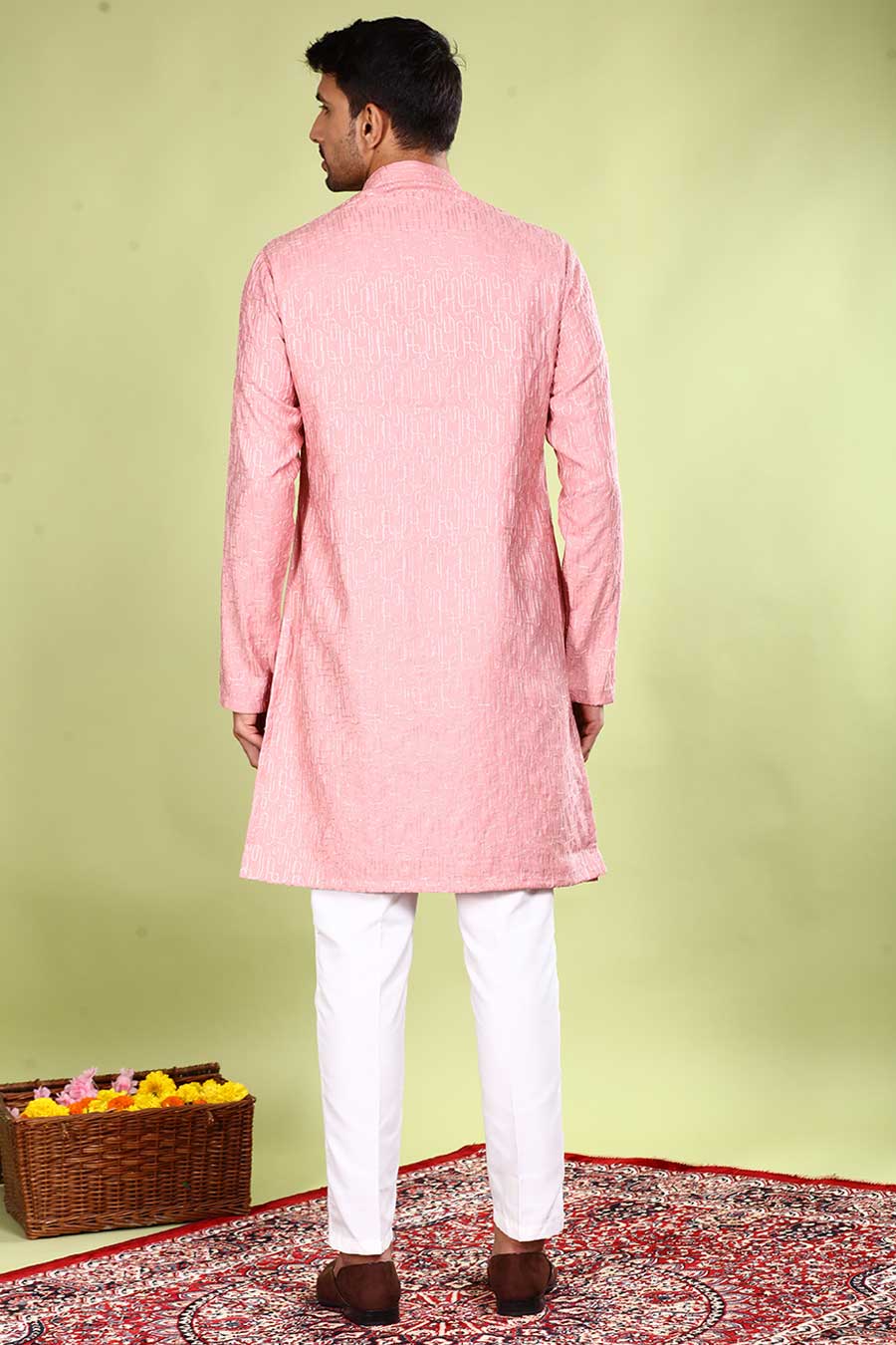 Peach Majestic Kurta Set