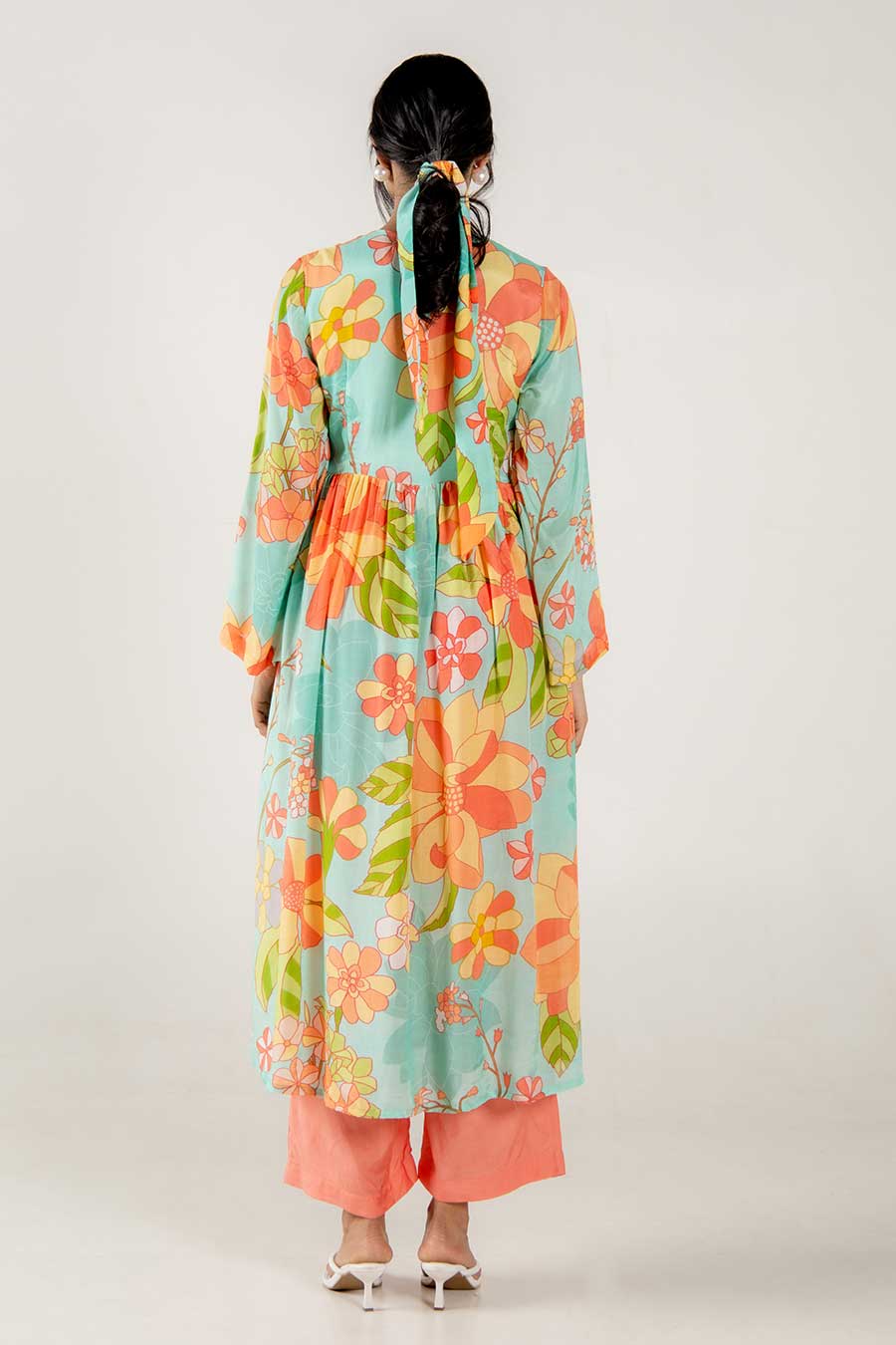 Abby Multicolour Floral Print Kurta