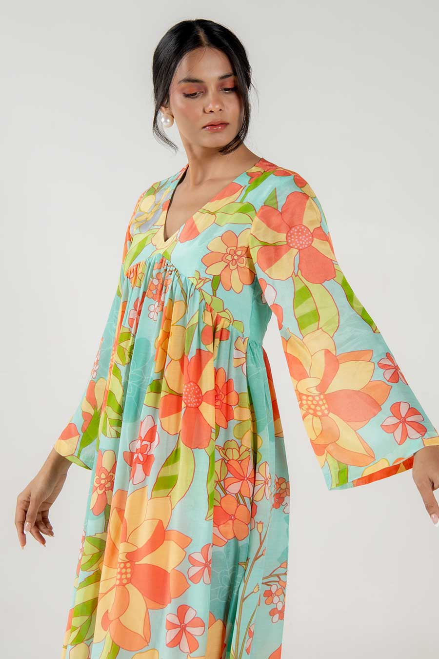 Abby Multicolour Floral Print Kurta