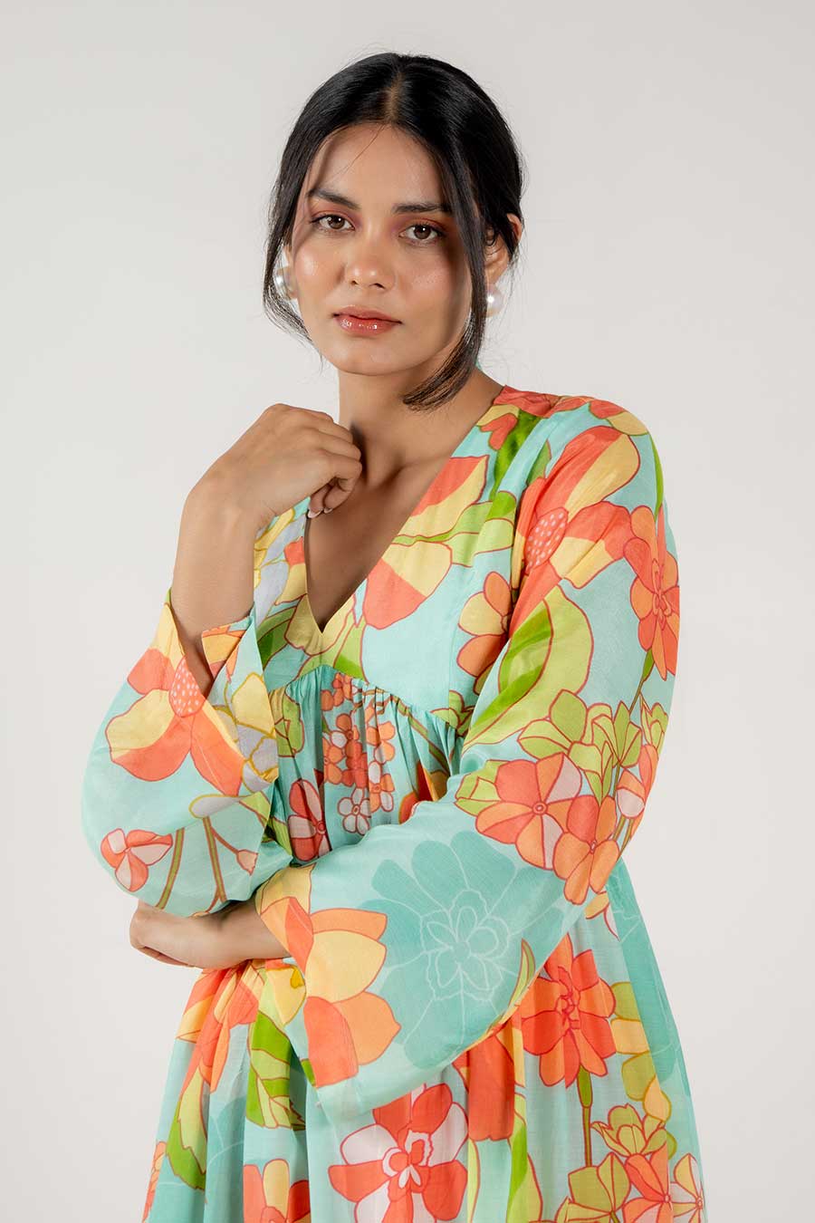 Abby Multicolour Floral Print Kurta