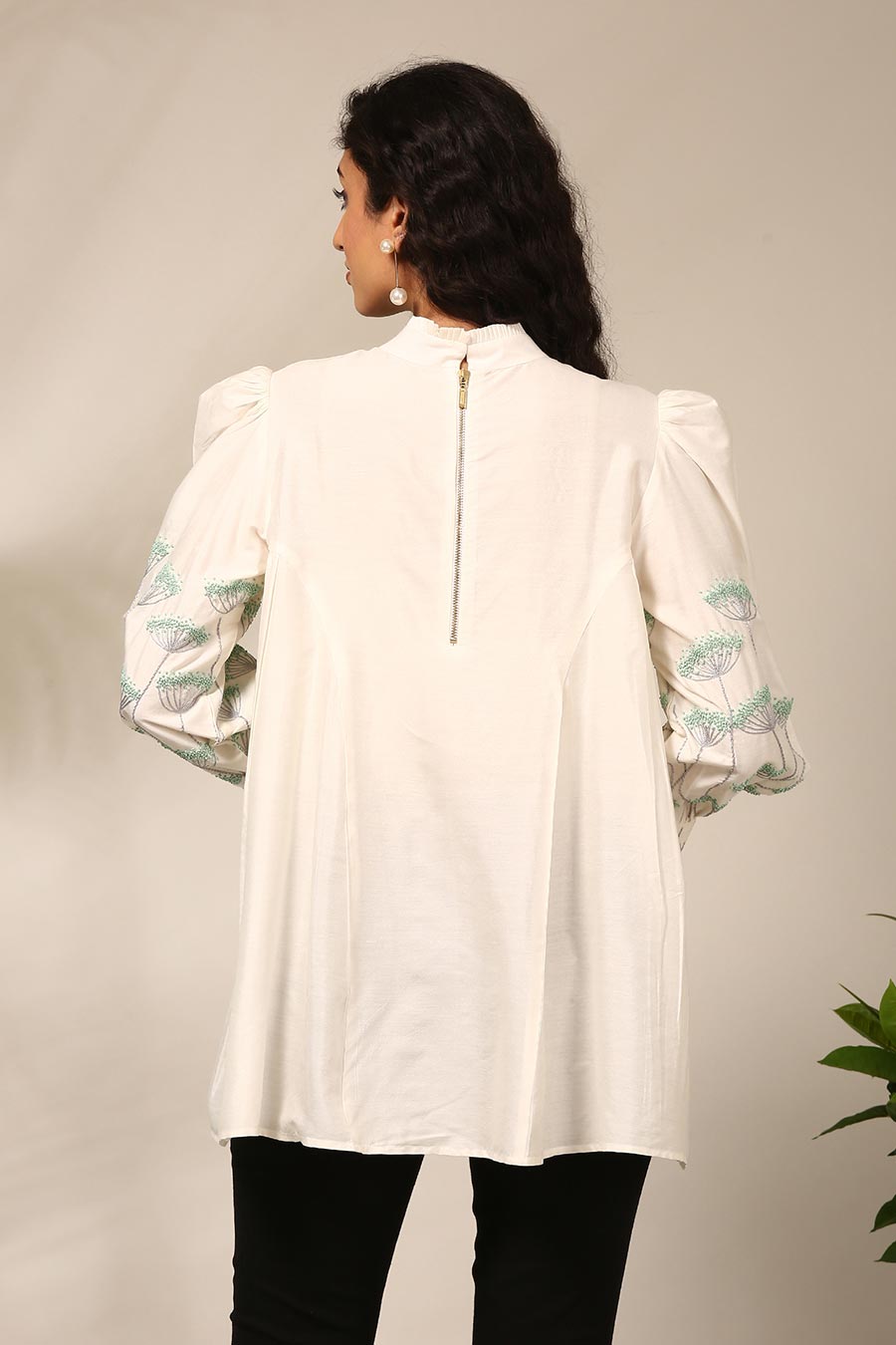 Ivory Embroidered Top