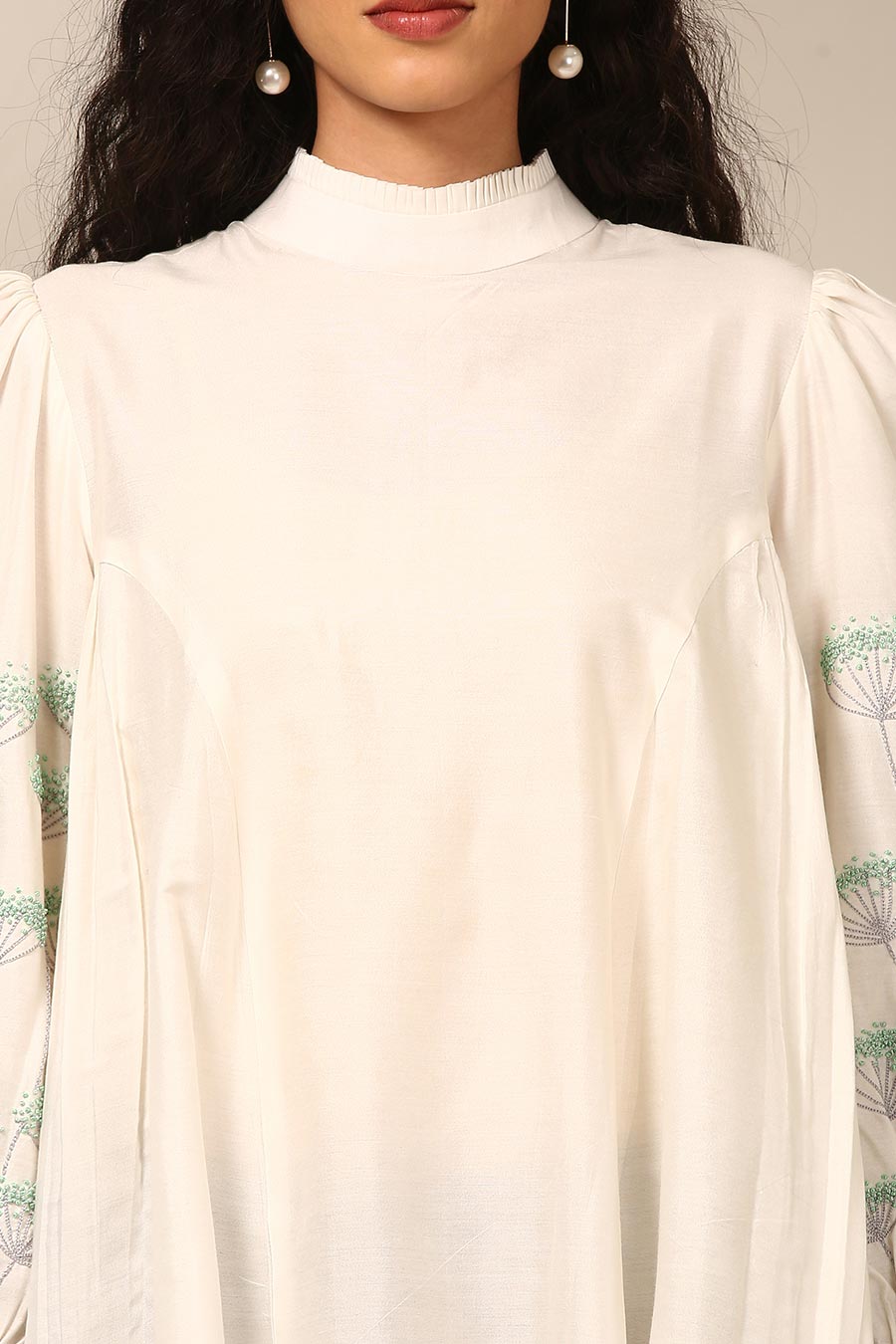 Ivory Embroidered Top