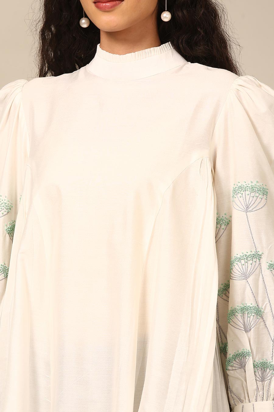 Ivory Embroidered Top