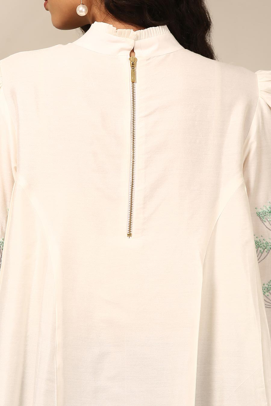 Ivory Embroidered Top