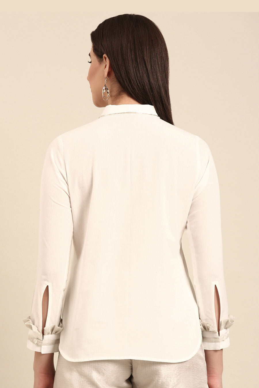 White Embroidered Shirt