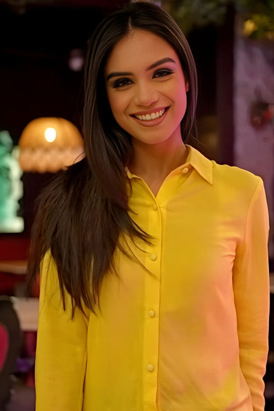 Yellow Viscose Shirt