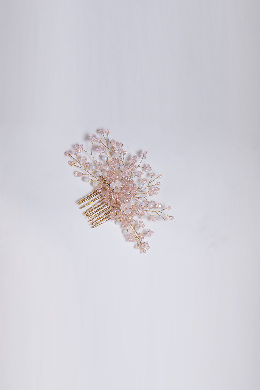 White Crystal Hair Comb