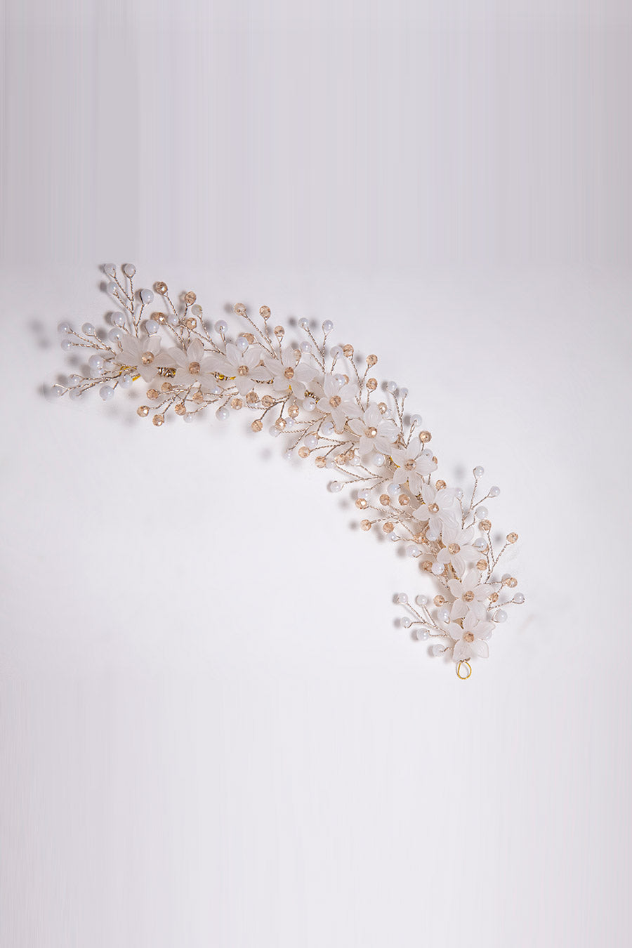 White Bale Crystal Hair Accessory