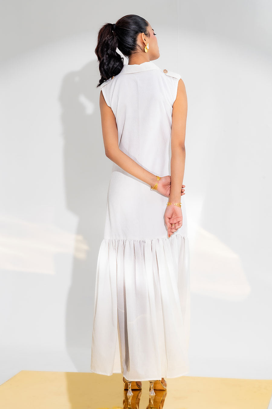 White Blake Long Dress