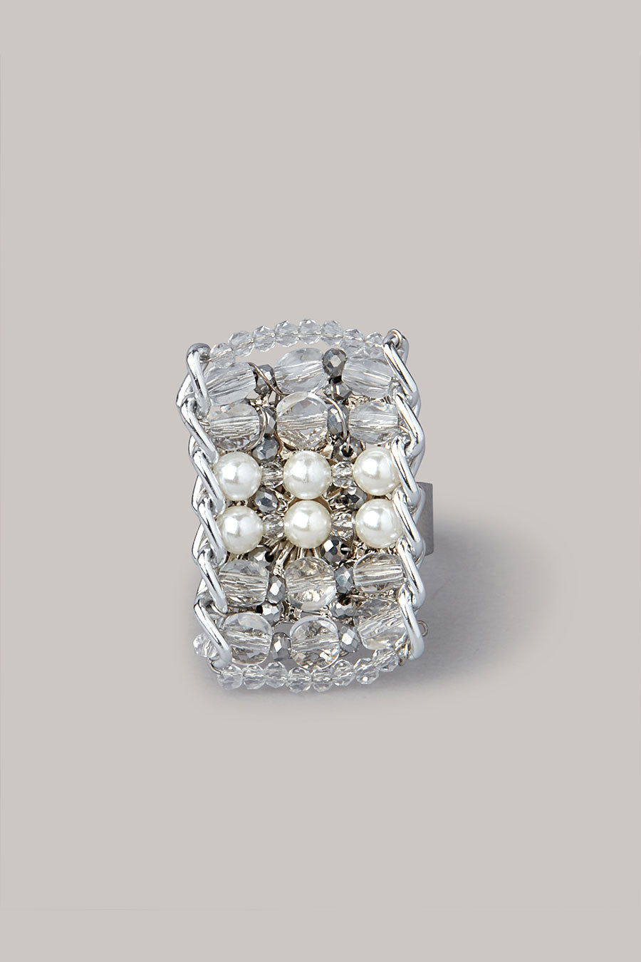 Pampered In Pearls - Brown and Silver Ring - Paparazzi Accessories –  Bejeweled Accessories By Kristie