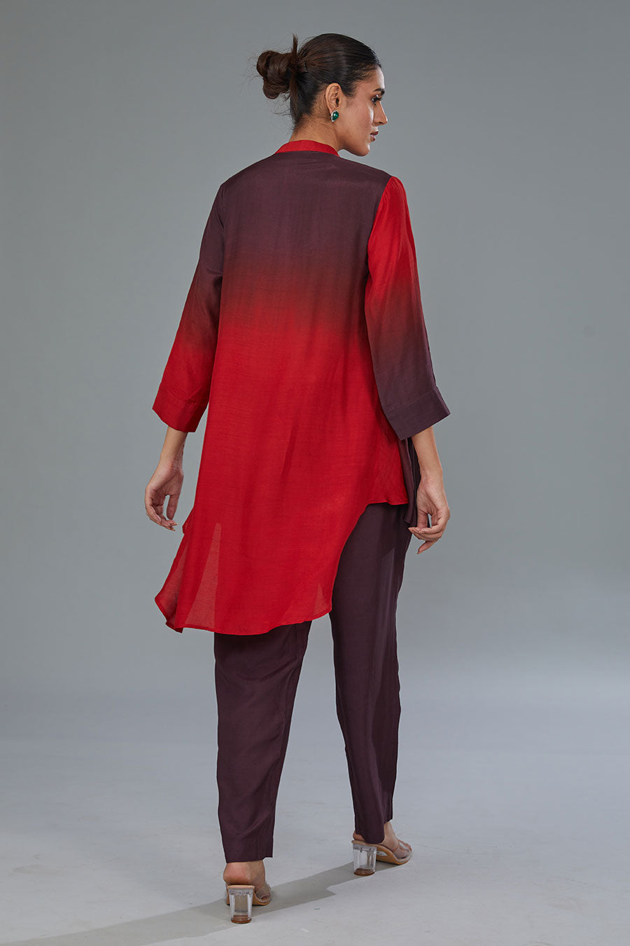 Red Ombre Tunic & Pant Set