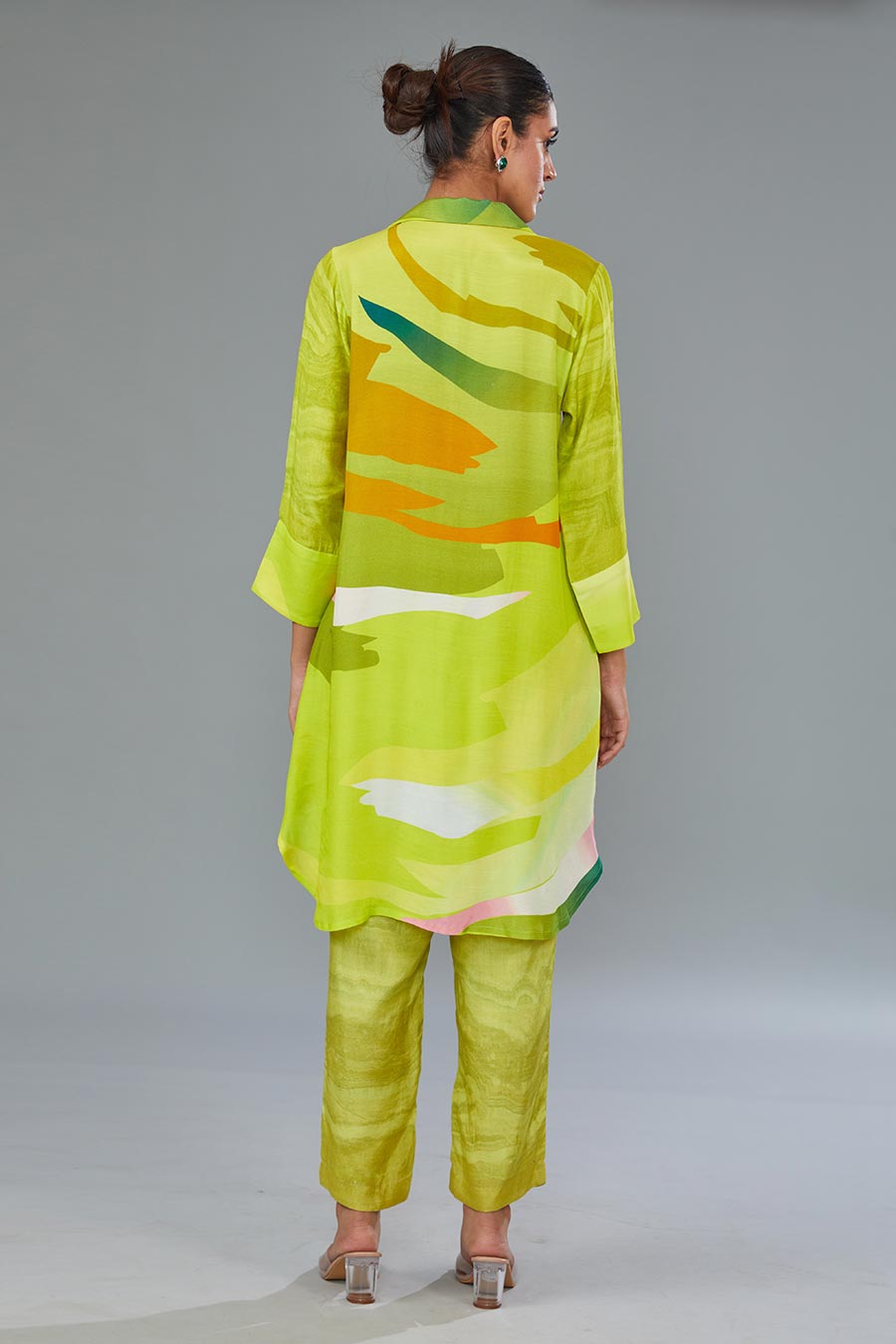 Green Printed Tunic & Pant Set