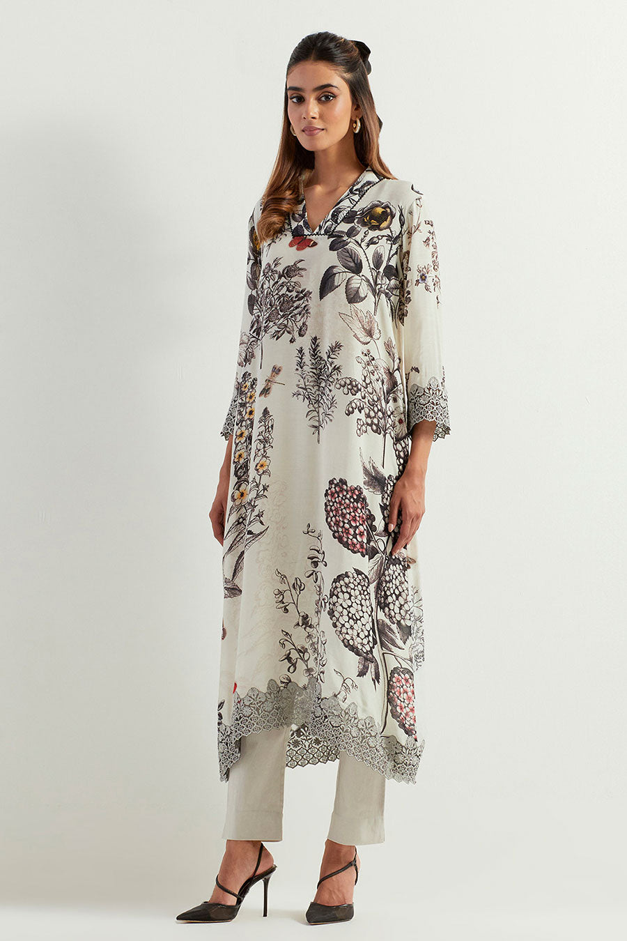 Saaya Printed Tunic & Stretch Pants Co-Ord Set