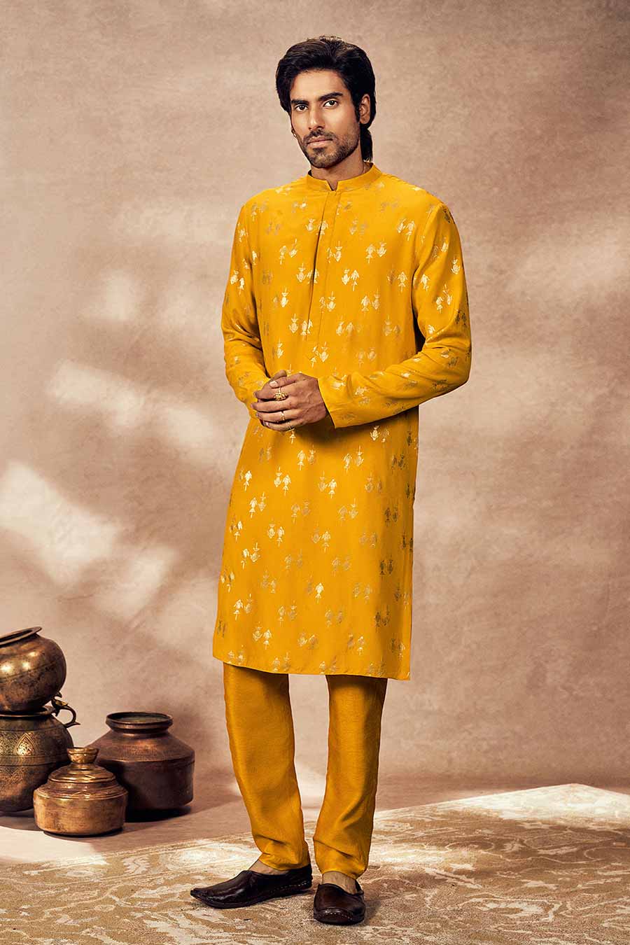 Yellow Mystic Printed Kurta