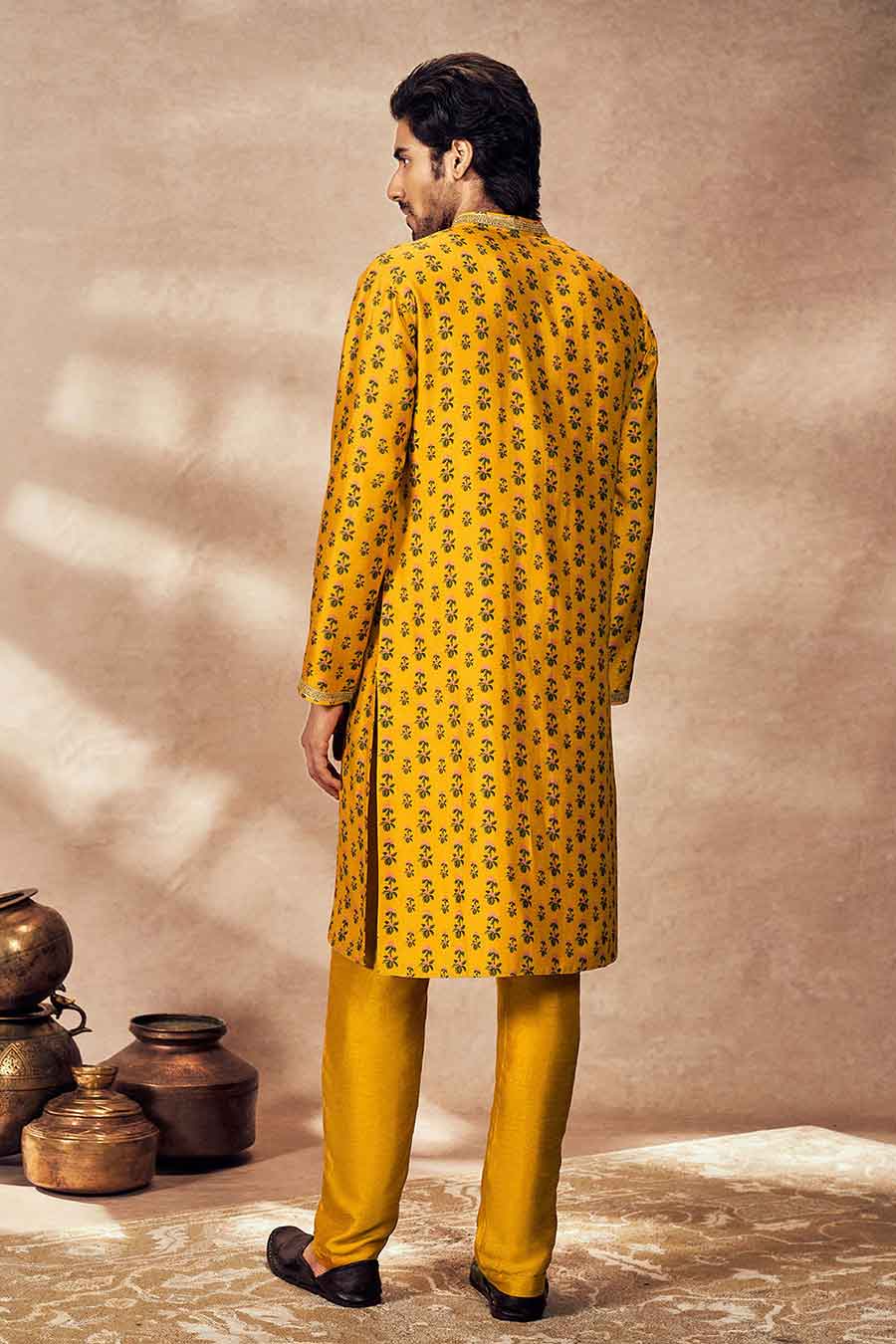 Yellow Pixie Dust Printed Kurta Set