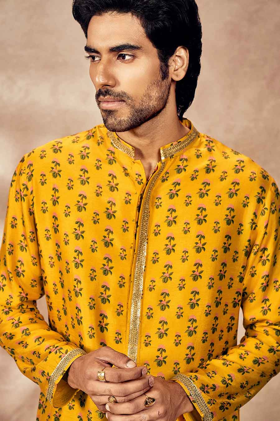 Yellow Pixie Dust Printed Kurta Set