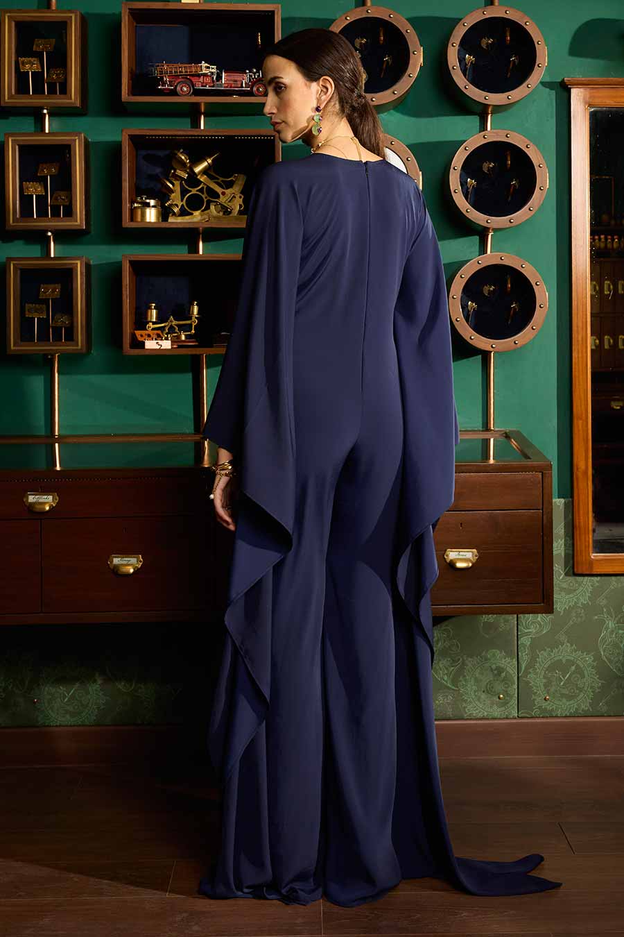 Blue Kaftan Jumpsuit