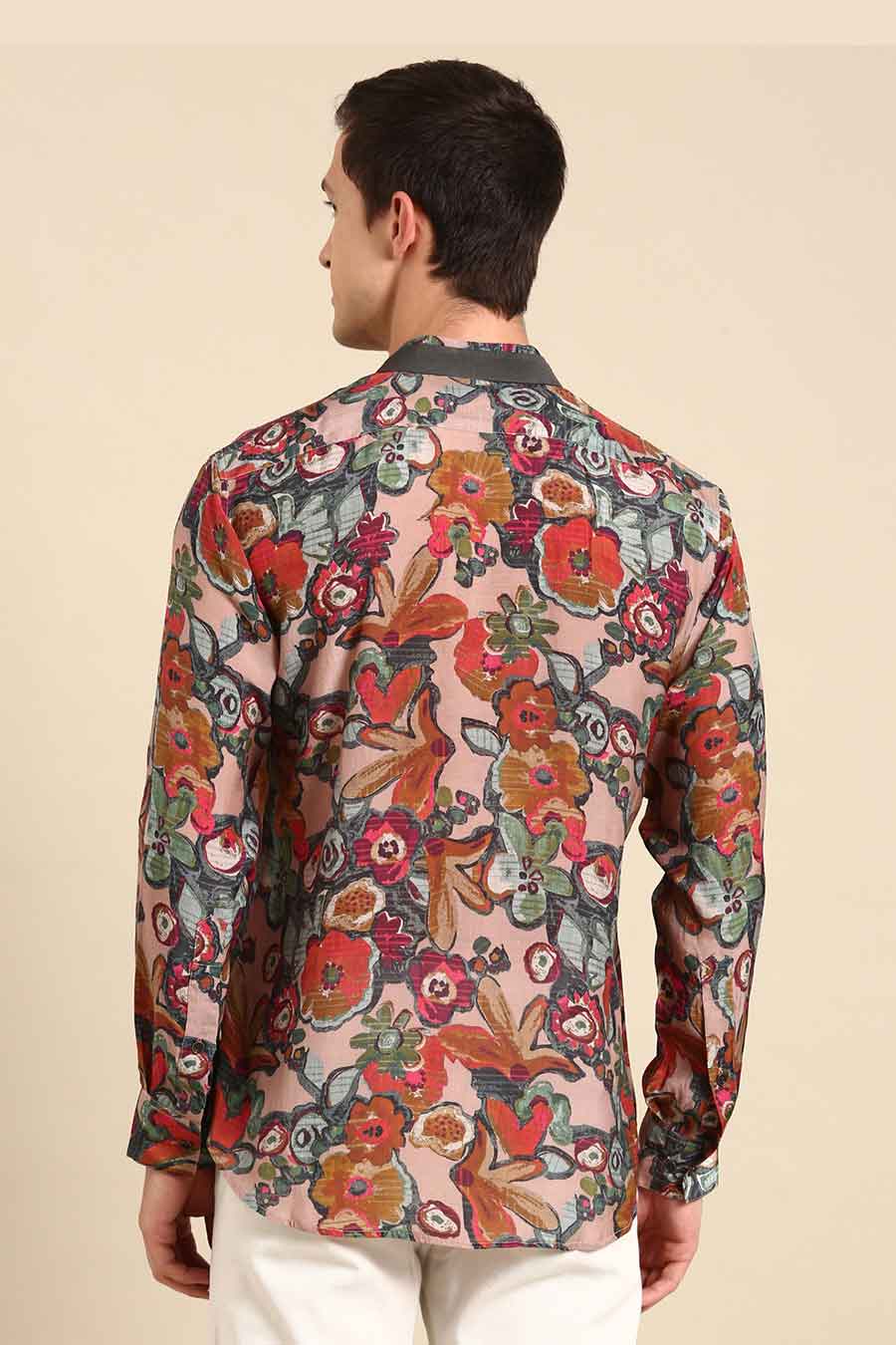 Multicolour Muslin Printed Shirt