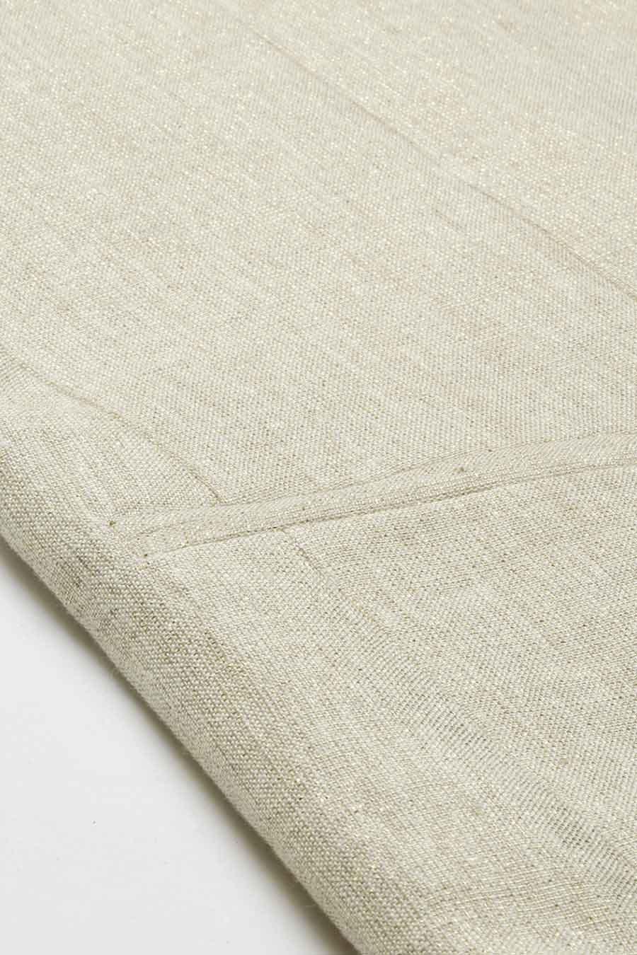 Ivory Chanderi Linen Shimmer Bandhgala