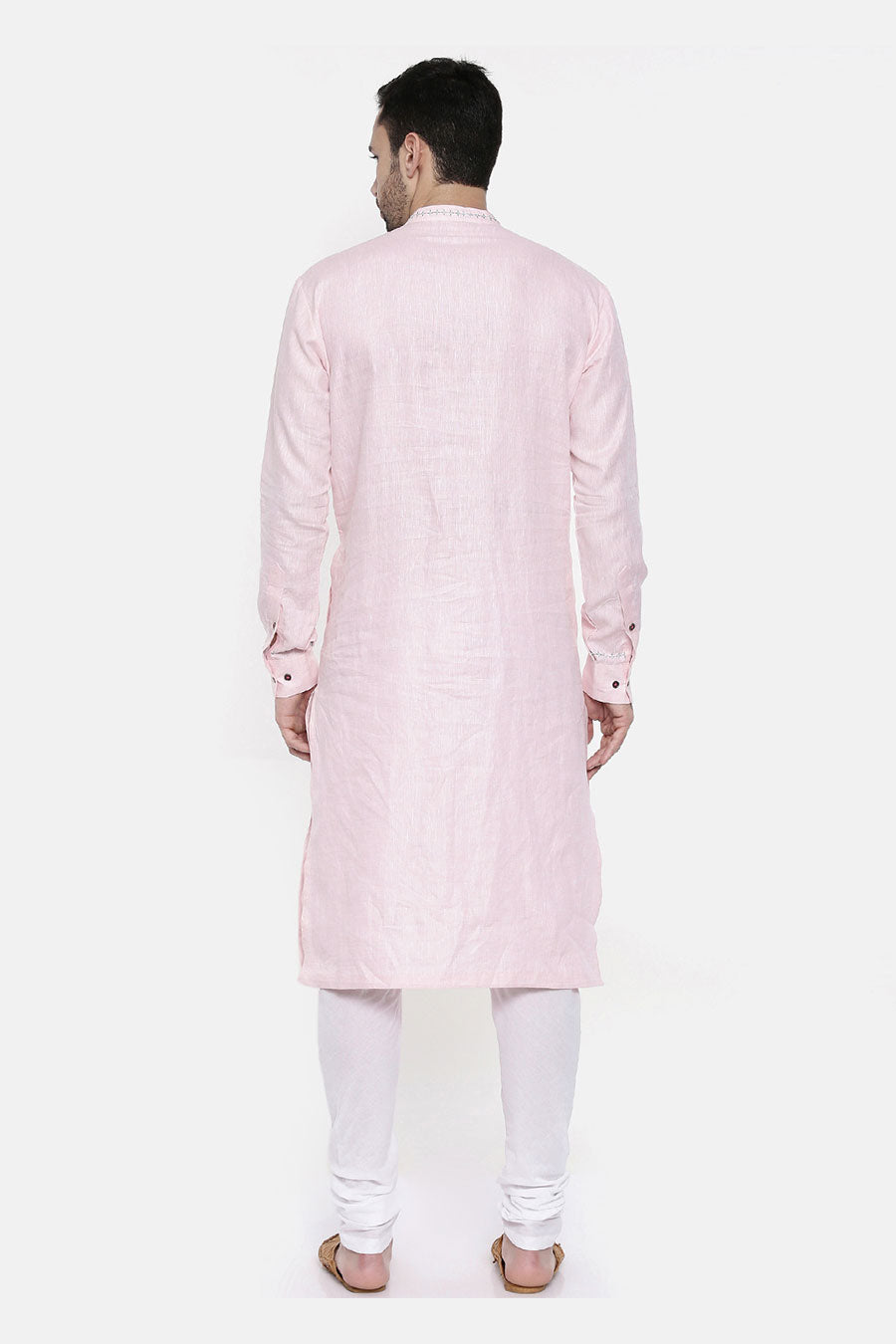 Pink Embroidered Kurta Set