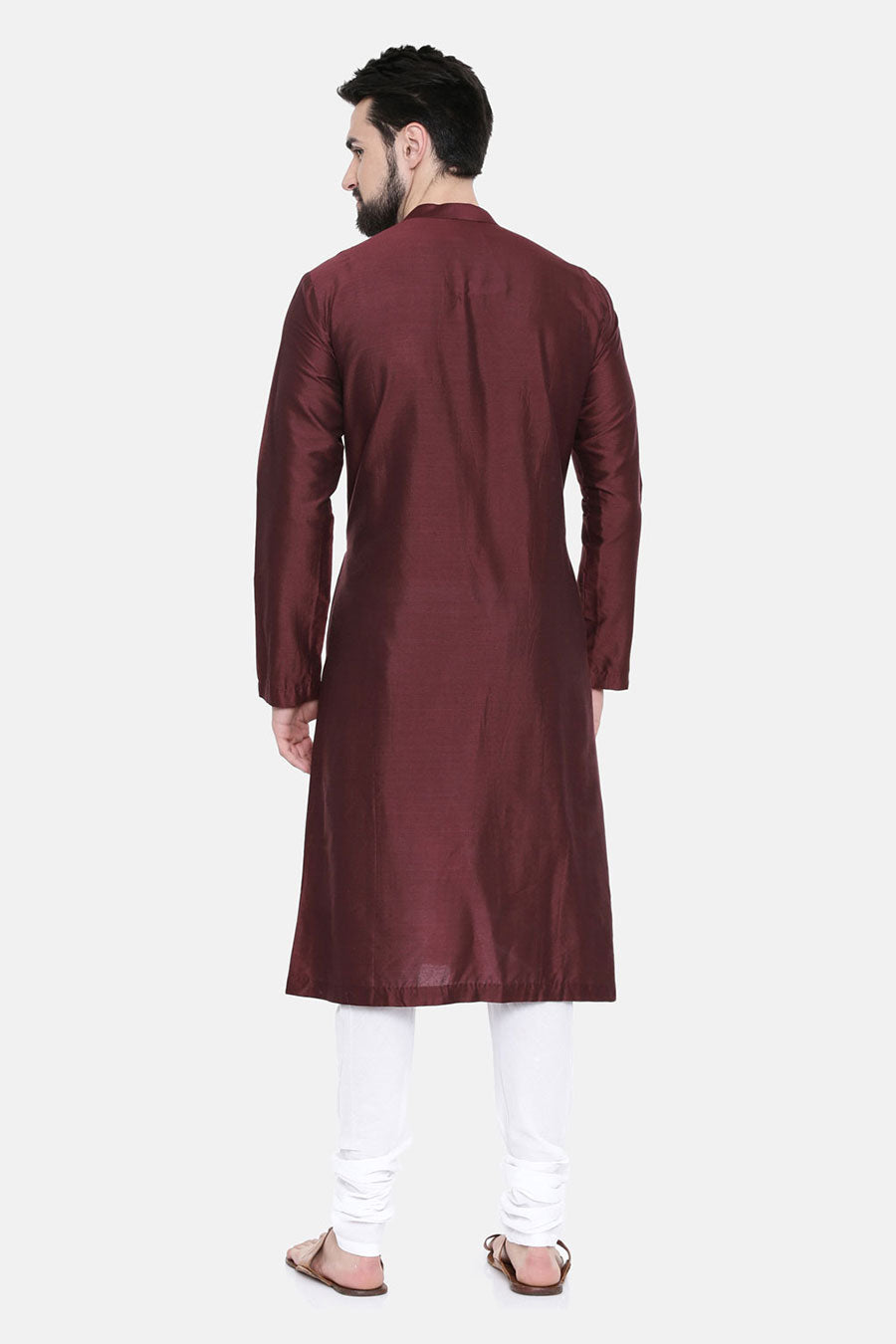 Chocolate Brown Pintuck Kurta Set