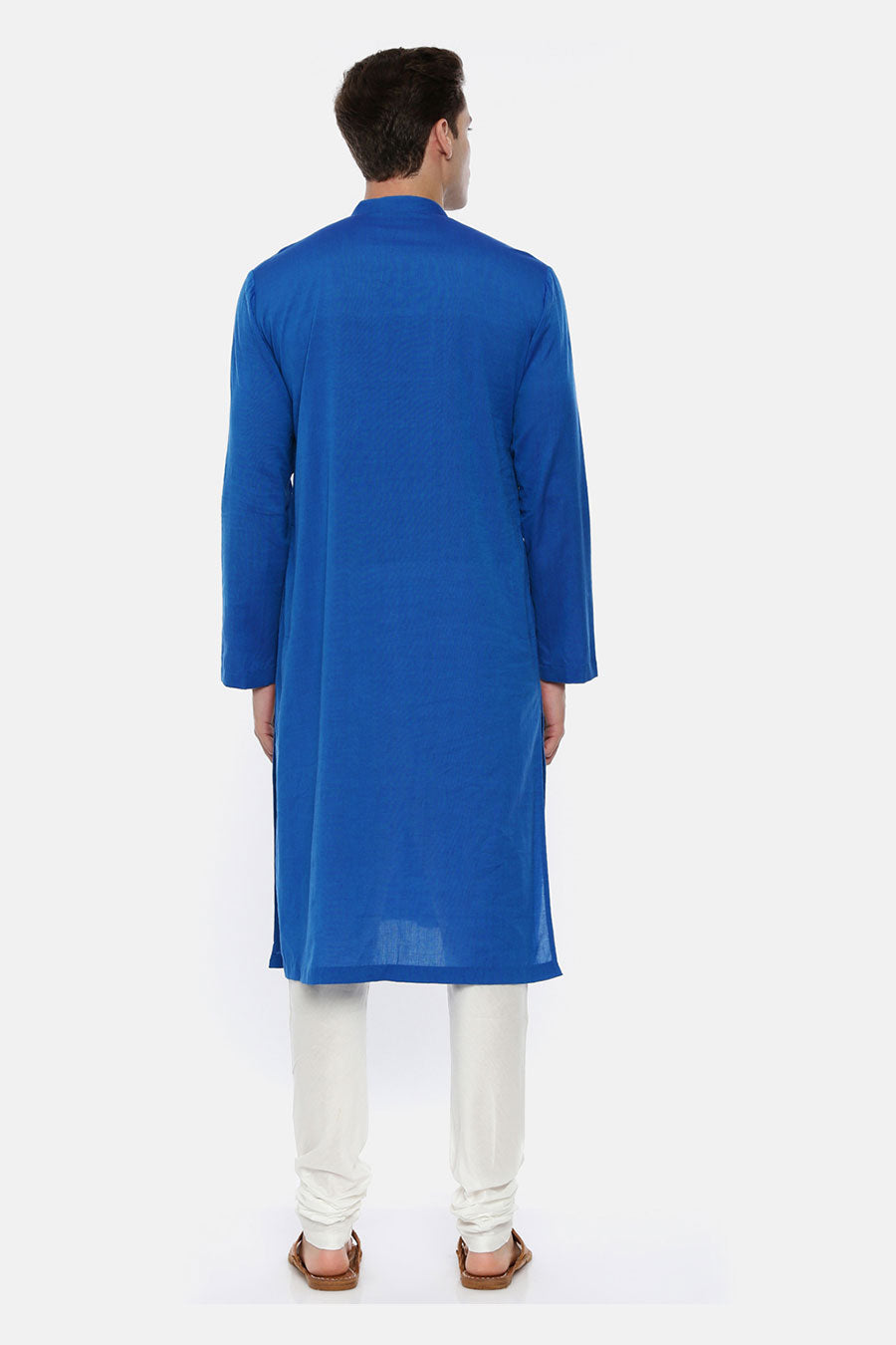 Soft Blue Panelled Kurta Set