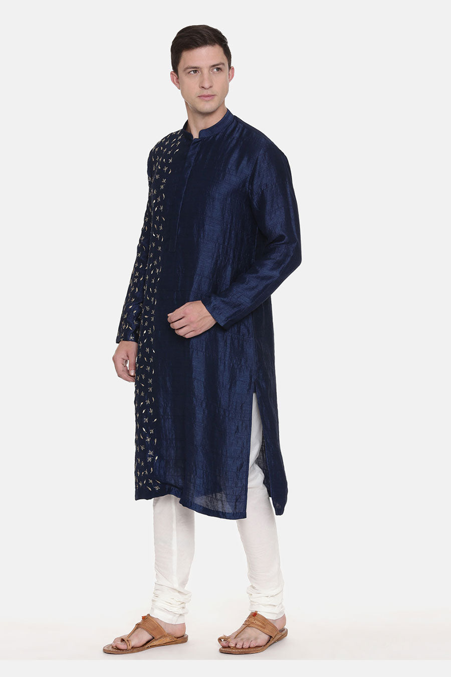 Blue Embroidered Kurta Set 