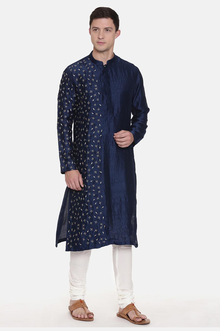 Blue Embroidered Kurta Set 