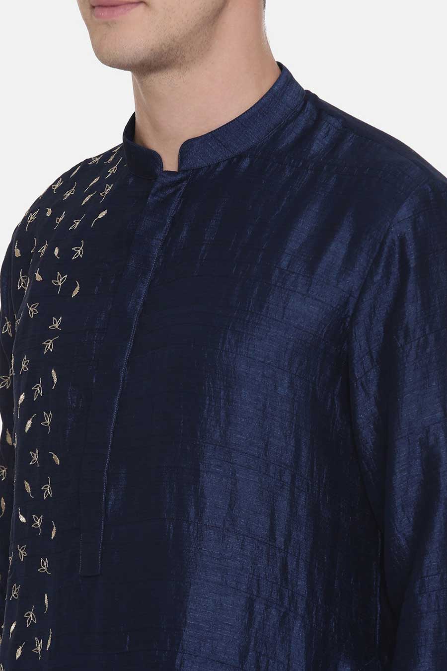 Blue Embroidered Kurta Set 