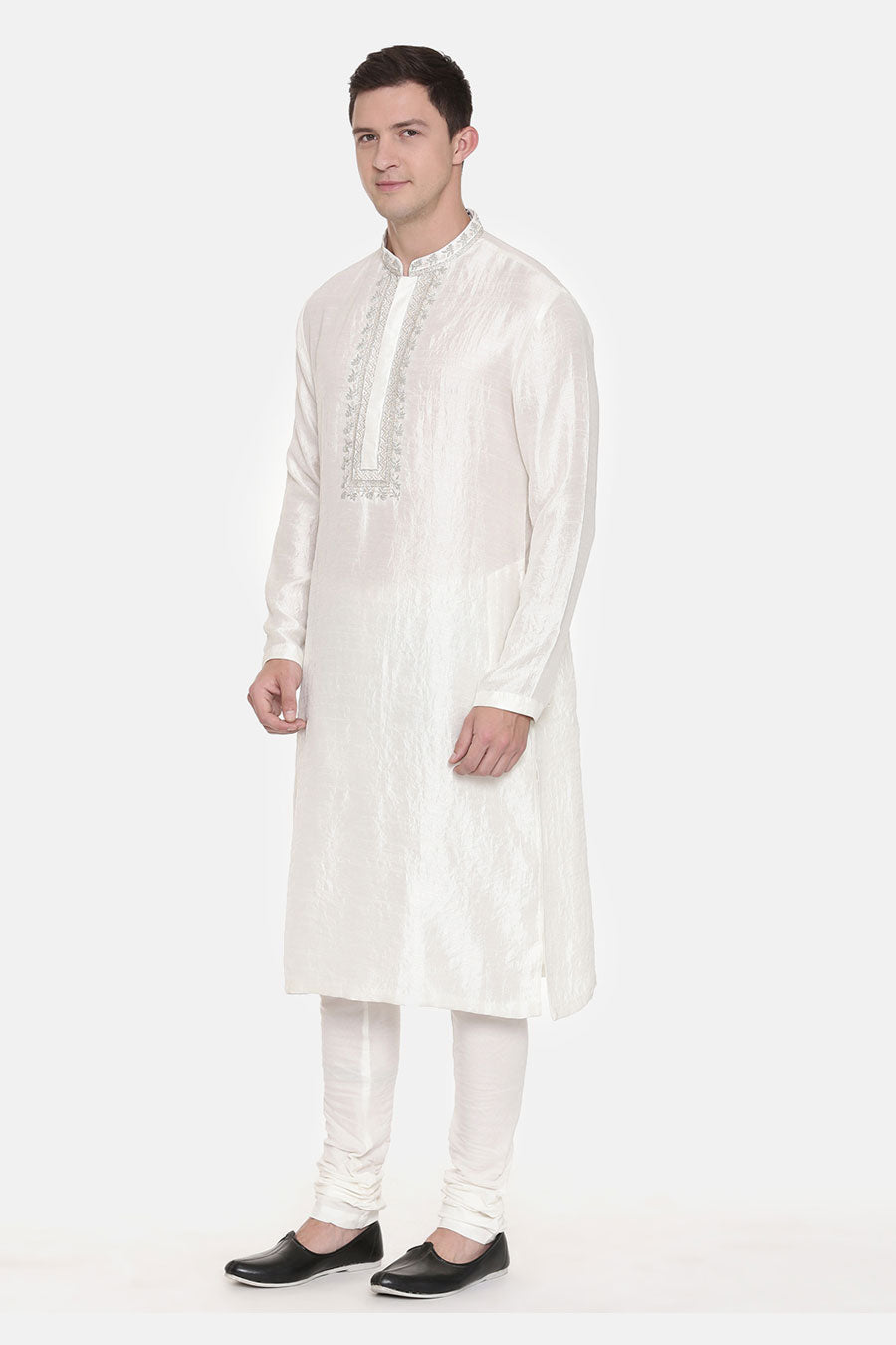 Ivory Embroidered Kurta Set