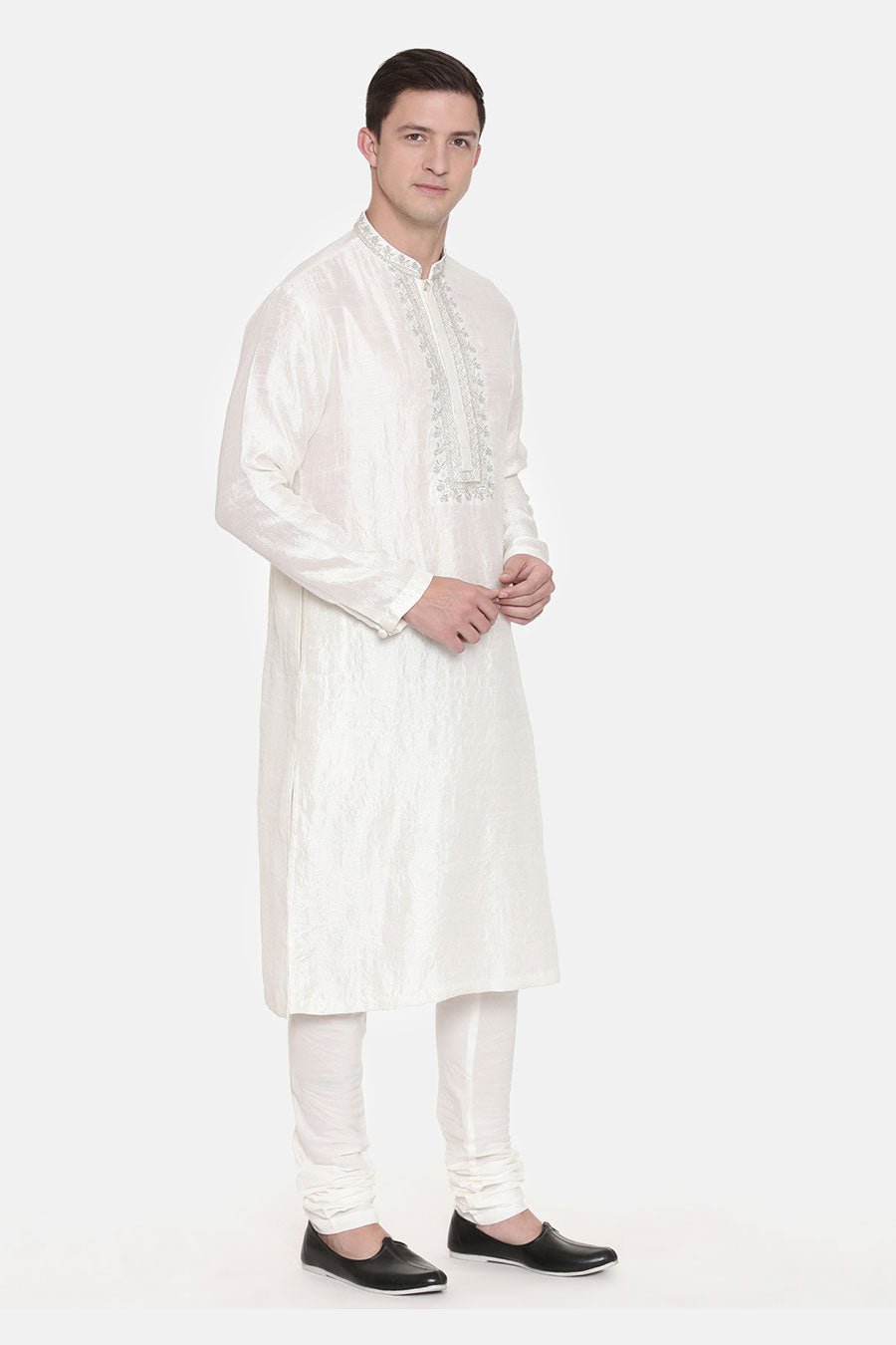 Ivory Embroidered Kurta Set