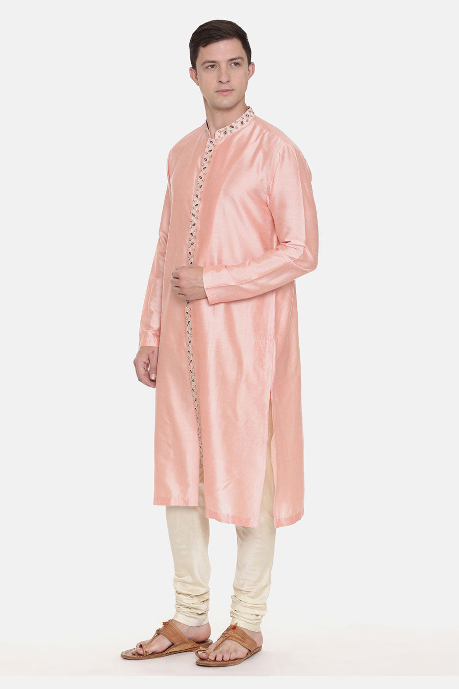 Pink Embroidred Kurta Set