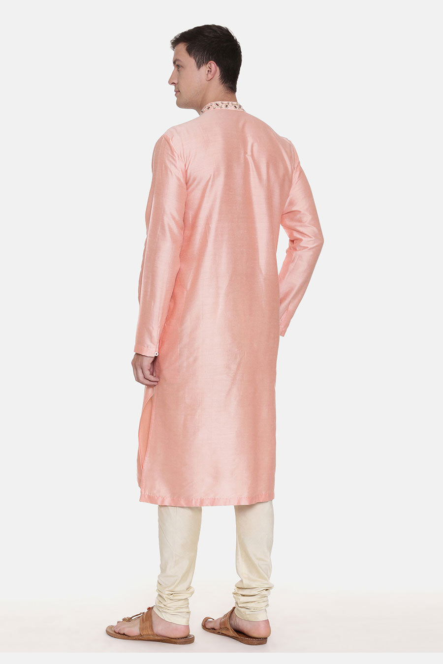 Pink Embroidred Kurta Set