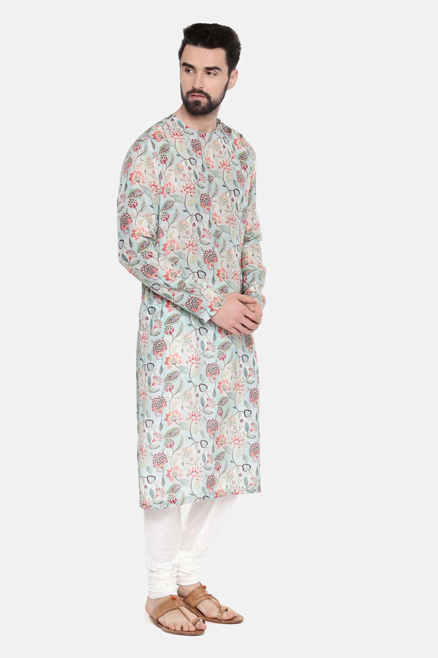 Pastel Green Printed Kurta Set