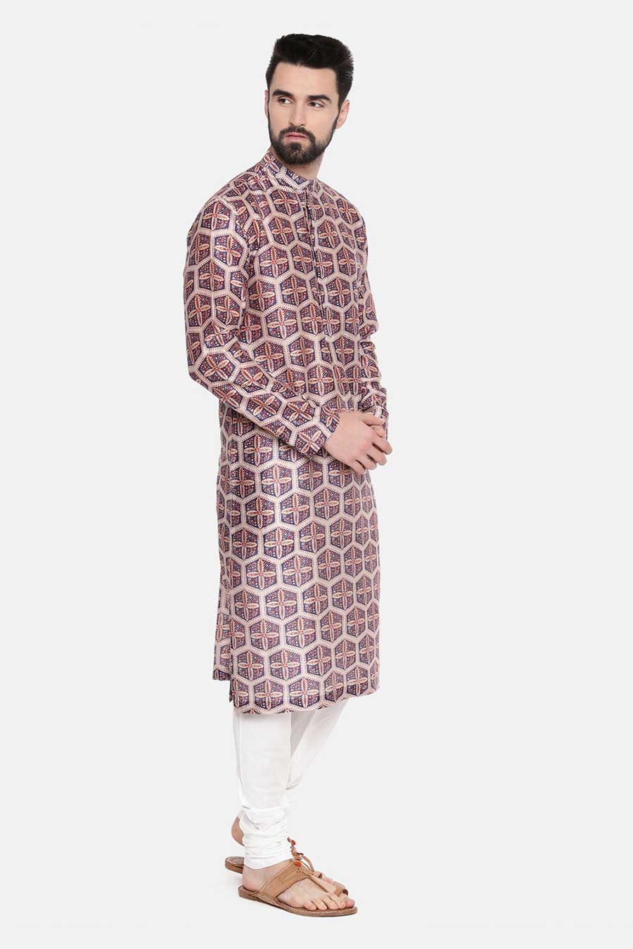 Multicolour Printed Kurta Set