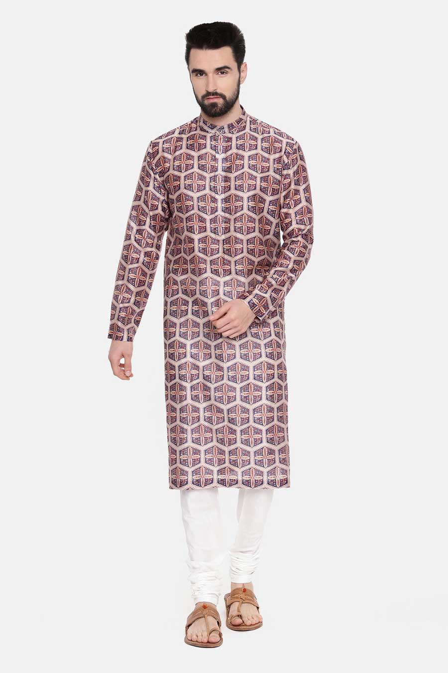 Multicolour Printed Kurta Set