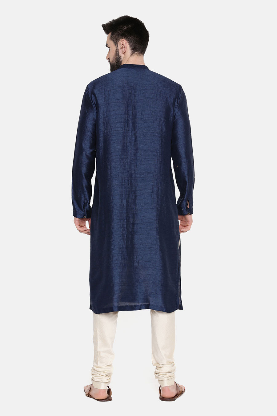 Blue Embellished Kurta Set