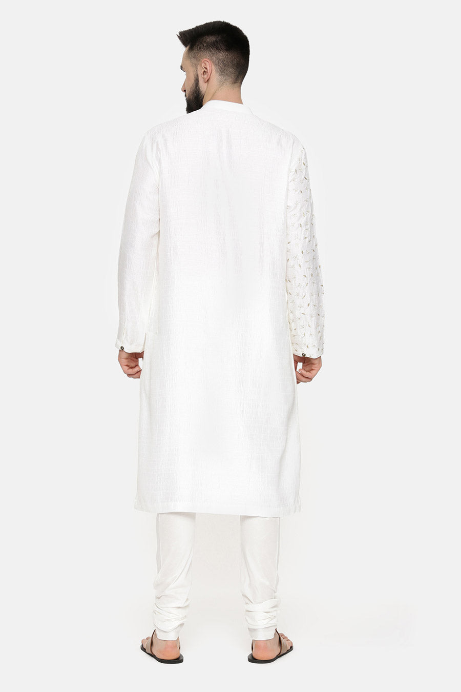 Ivory Hand-Embroidered Kurta Set