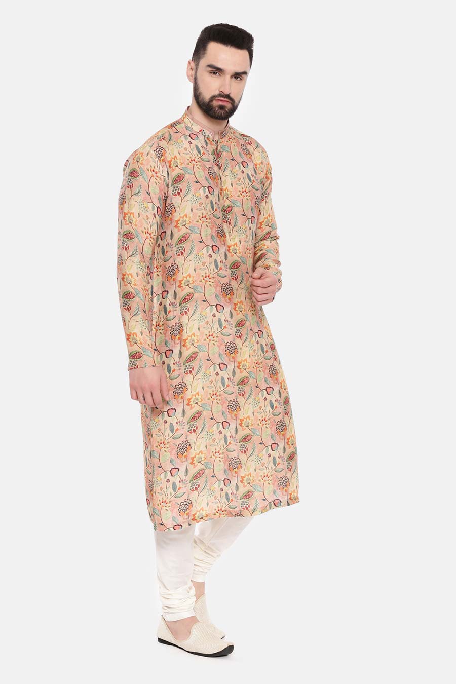 Pink Printed Kurta Set