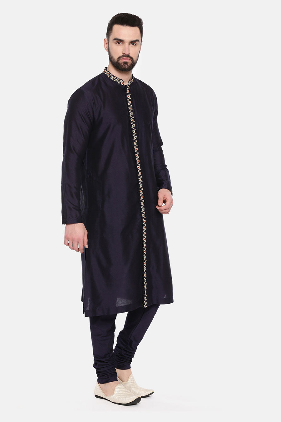 Blue Embroidered Kurta Set